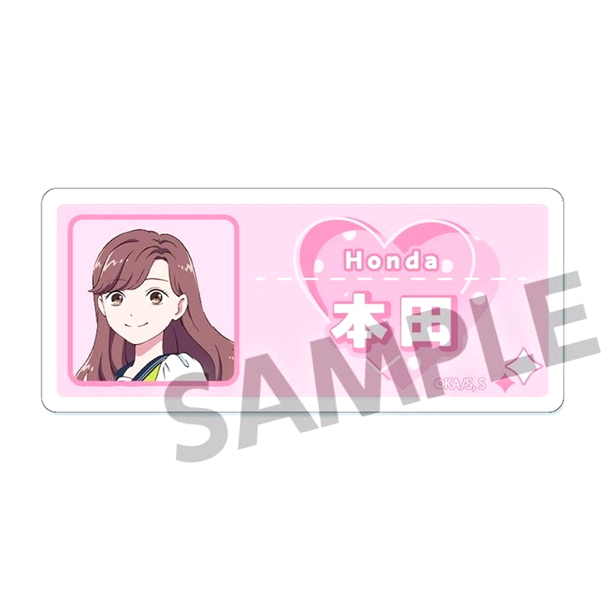 Rikako Honda You and I Are Polar Opposites Acrylic Name Badge [USED]