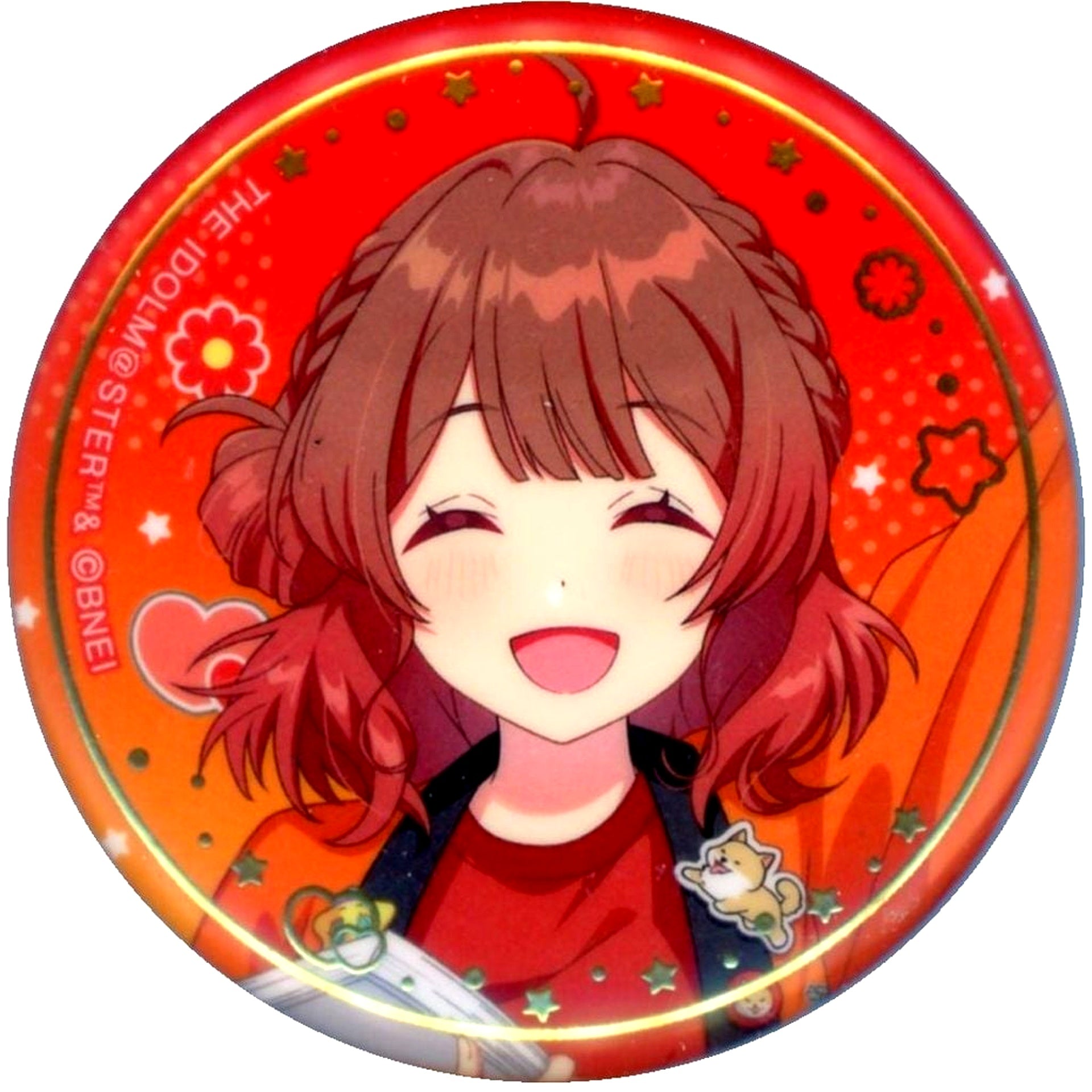 Ume Hanami Gakuen Idolmaster Hatsuboshi Cultural Festival Fair Foil Stamped Button [USED]