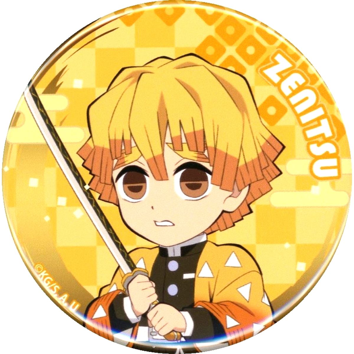 Zenitsu Agatsuma Demon Slayer: Kimetsu no Yaiba - The Movie: Infinity Castle Random Deformed Button Theater Limited [USED]