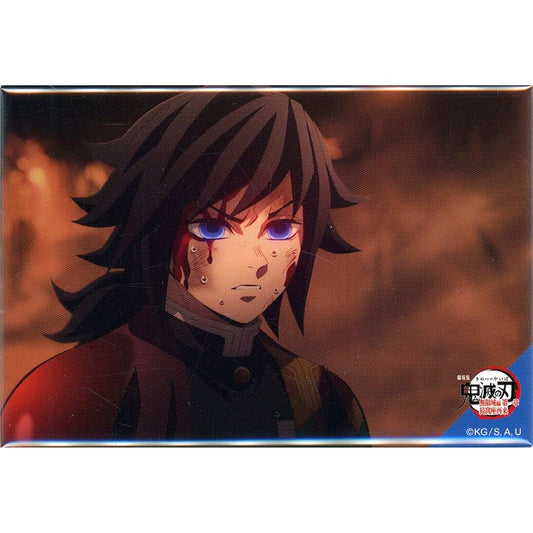 Giyu Tomioka Demon Slayer: Kimetsu no Yaiba - The Movie: Infinity Castle 360 Degree Collection Button Blood on Face Smoke Background Theater Limited [USED]