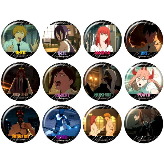 Set of 12 Chainsaw Man the Movie: Reze Arc Chara Badge Collection Button A [USED]