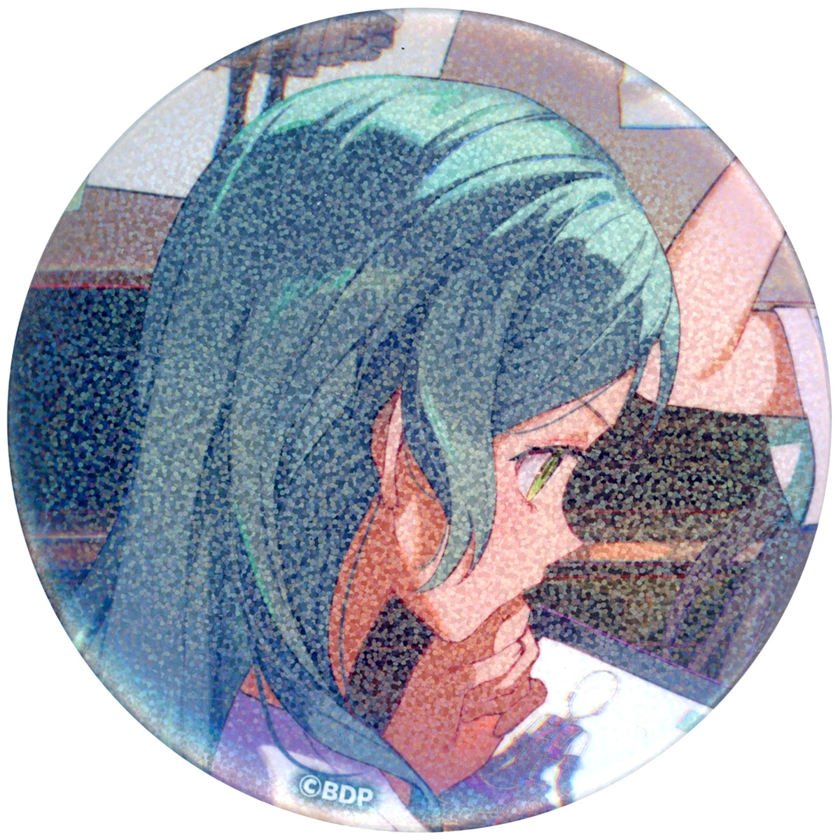 Sayo Hikawa BanG Dream 10th Anniversary LIVE In the name of BanG Dream Trading Big Hologram Button Venue Limited Button Kuji Prize [USED]