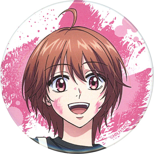 Mizuki Ashiya Face Close-up Hana-Kimi: For You in Full Blossom Anime Illustration Paint Style Ver. Ichigeki Collection Kuji 75mm Button C Prize Hit Prize [USED]
