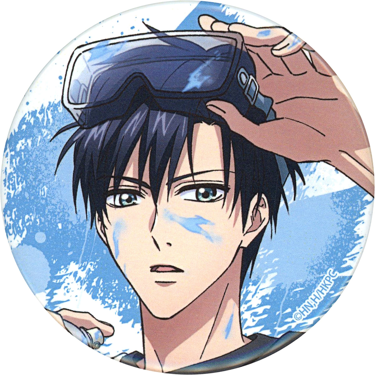Izumi Sano Face Close-up Hana-Kimi: For You in Full Blossom Anime Illustration Paint Style Ver. Ichigeki Collection Kuji 75mm Button C Prize Hit Prize [USED]