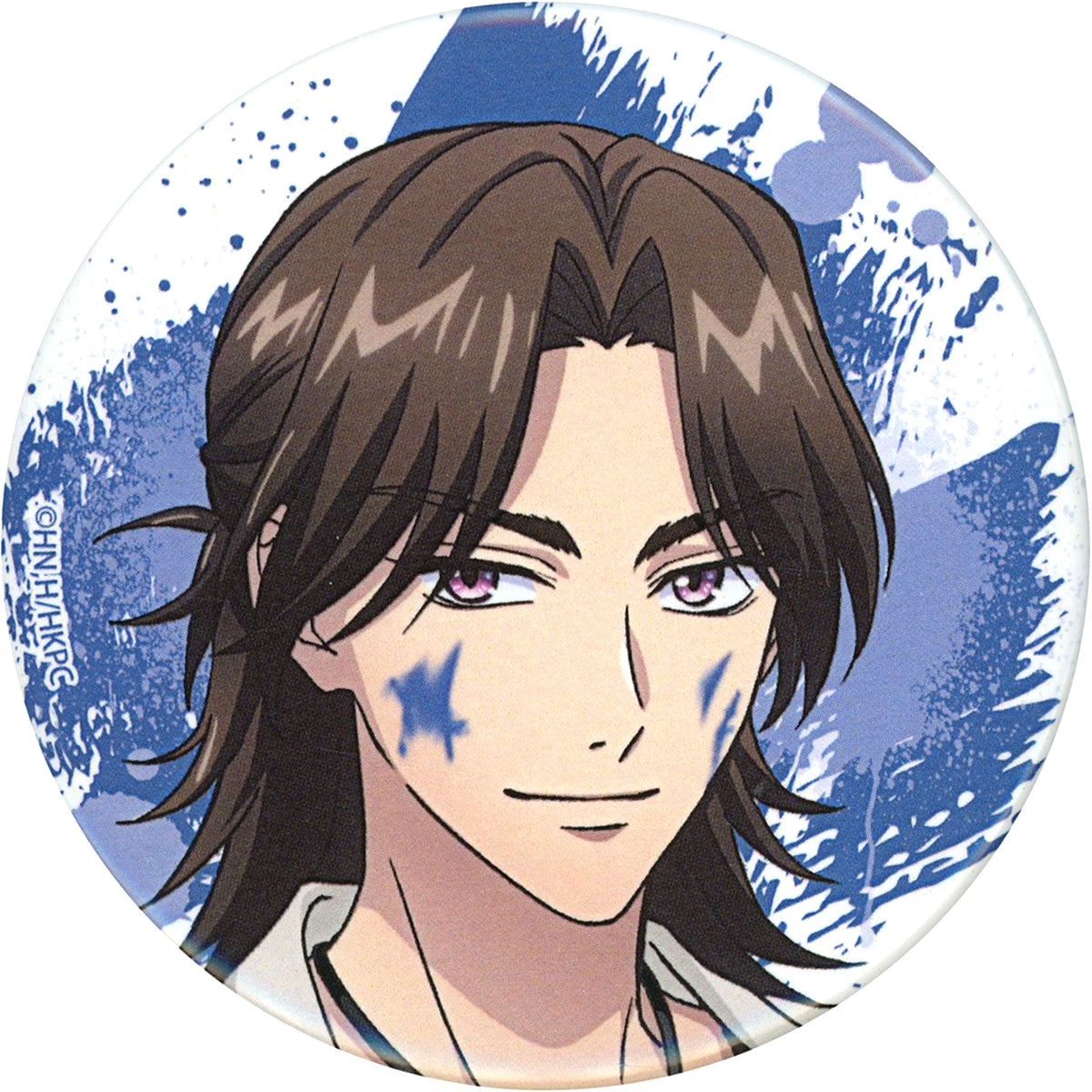Minami Nanba Hana-Kimi: For You in Full Blossom Face Close-up 75mm Button Illustration Paint Style Ver. Ichigeki Collection Kuji C Prize Hit Prize [USED]