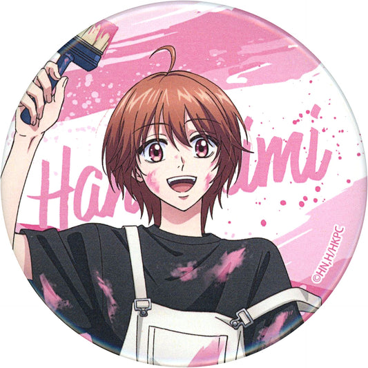 Mizuki Ashiya Upper Body Hana-Kimi: For You in Full Blossom Anime Illustration Paint Style Ver. Ichigeki Collection Kuji 75mm Button C Prize Hit Prize [USED]