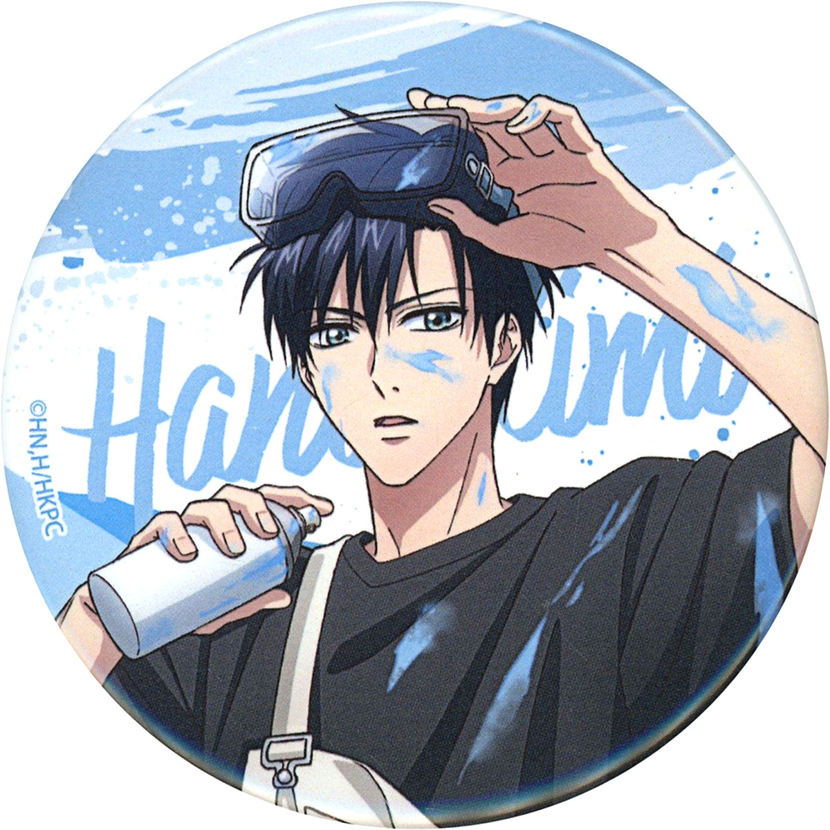 Izumi Sano Hana-Kimi: For You in Full Blossom Upper Body 75mm Button Illustration Paint Style Ver. Ichigeki Collection Kuji C Prize Hit Prize [USED]