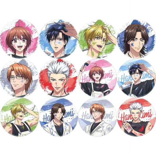 Set of 12 Anime Hana-Kimi: For You in Full Blossom 75mm Button Illustration Paint Style Ver. Ichigeki Collection Kuji C Prize, Hit Prize [USED]