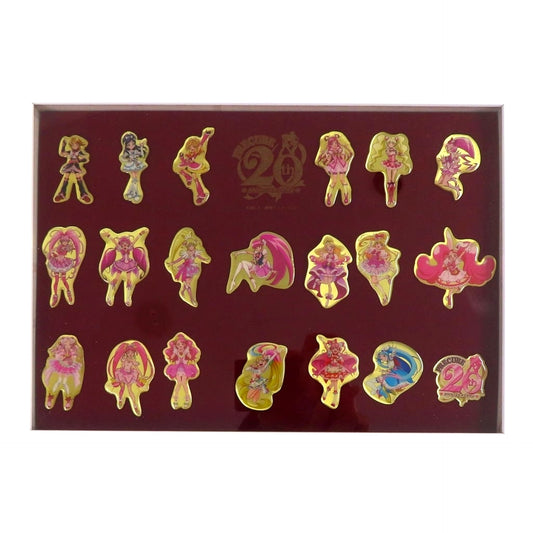 All Characters Precure All Stars Precure 20th Anniversary Pin Collection [USED]