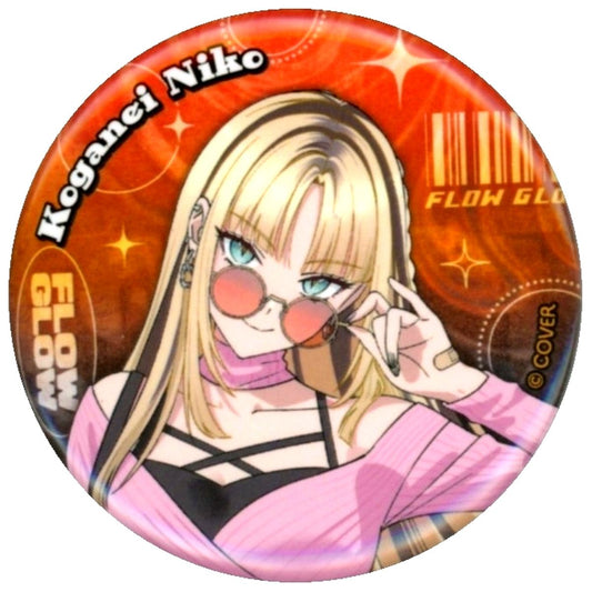 Koganei Niko, FLOW GLOW Virtual YouTuber Holo Live Full Body Ver TOWER RECORDS CAFE FLOW GLOW Spring has come Trading Can Badge Spring Outfit Ver [USED]