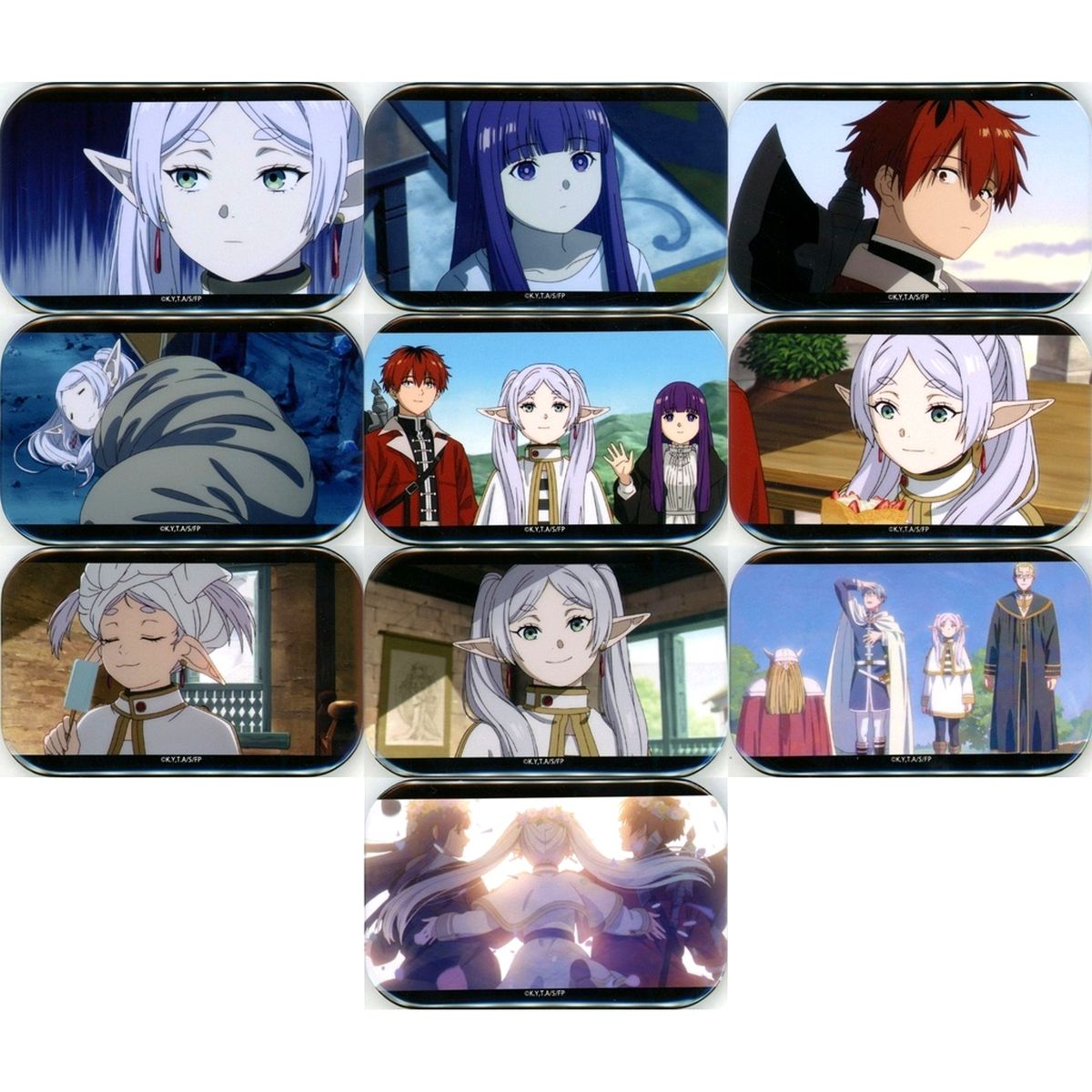 Set of 10 Frieren: Beyond Journey's End Madhouse POP UP SHOP Sousaku no Frieren Lucky Scene Shot Button [USED]