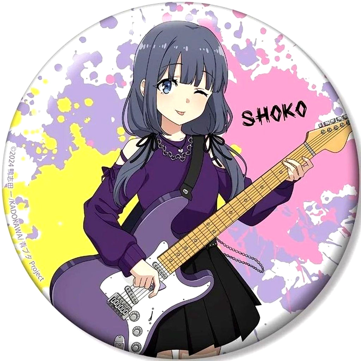 Shoko Makinohara Rascal Does Not Dream Series Illustration Guitar Performance Ver. 100mm Button POP UP SHOP in TOWER RECORDS in 2026 [USED]