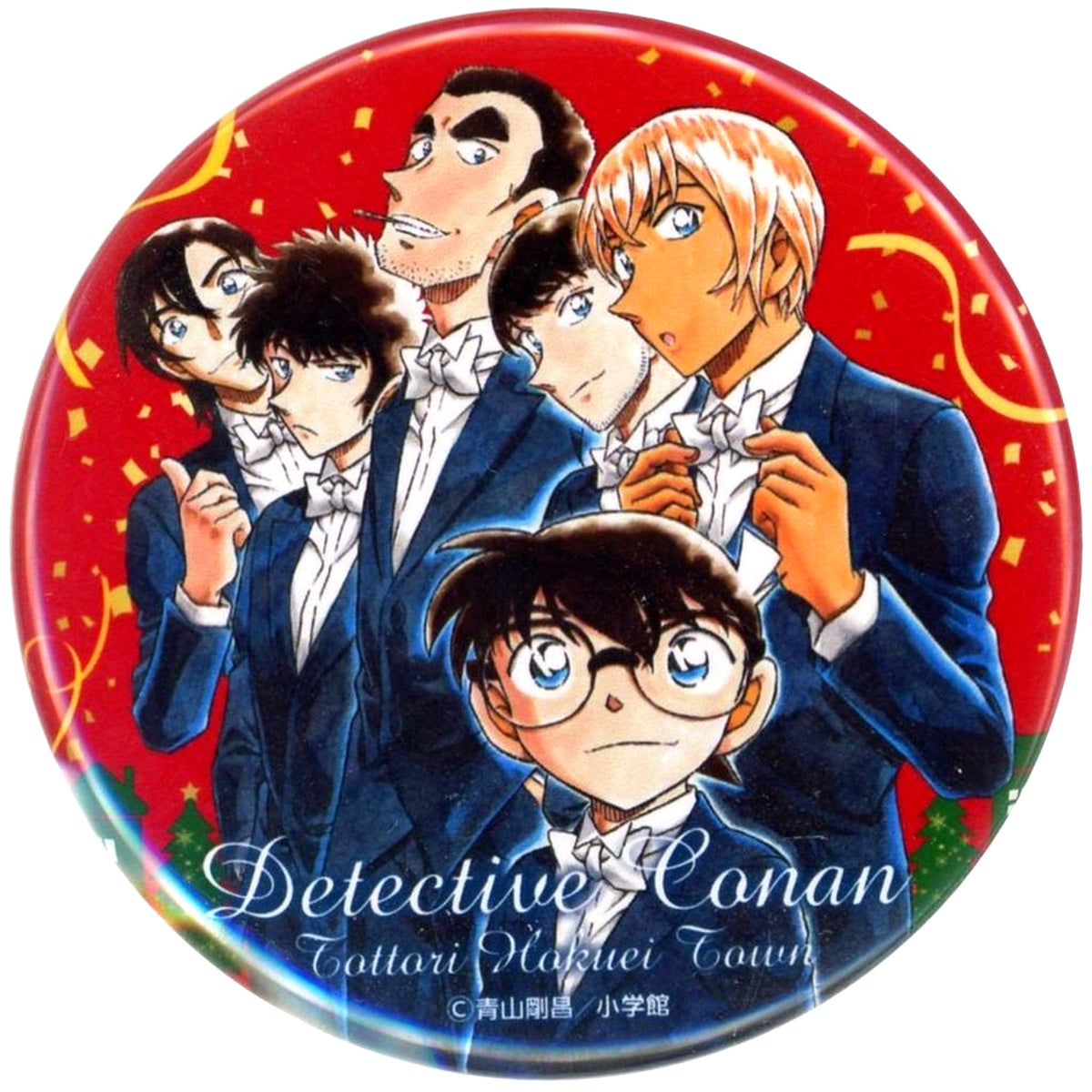 Group Police Academy Christmas Button Detective Conan Tottori Hokuei Town Limited [USED]