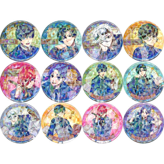 Set of 12 Blue Lock Trading Hologram Button Seeker Series [USED]