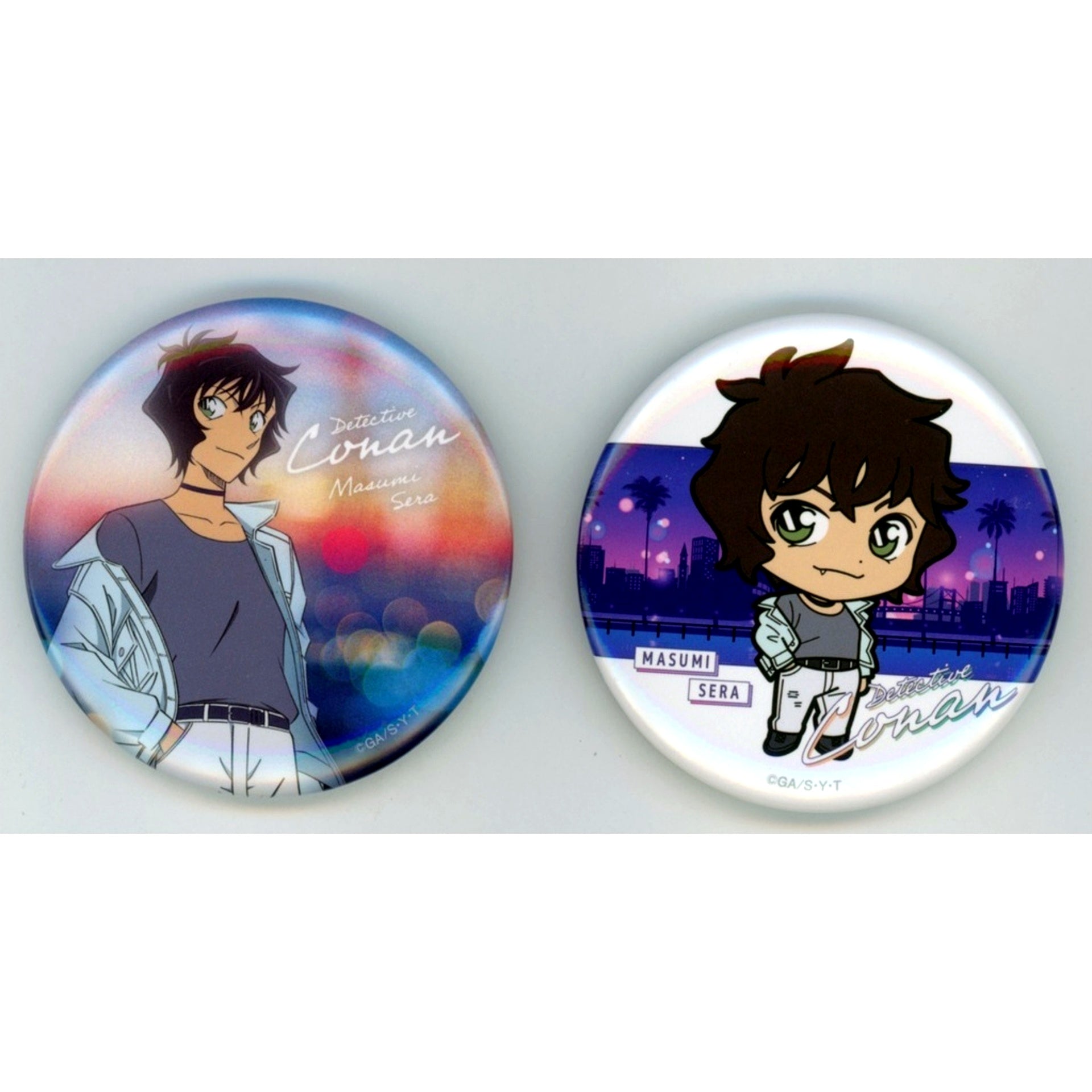 Masumi Sera I Prize Button Set Detective Conan Neo City Pop Sega Lucky Kuji [USED]