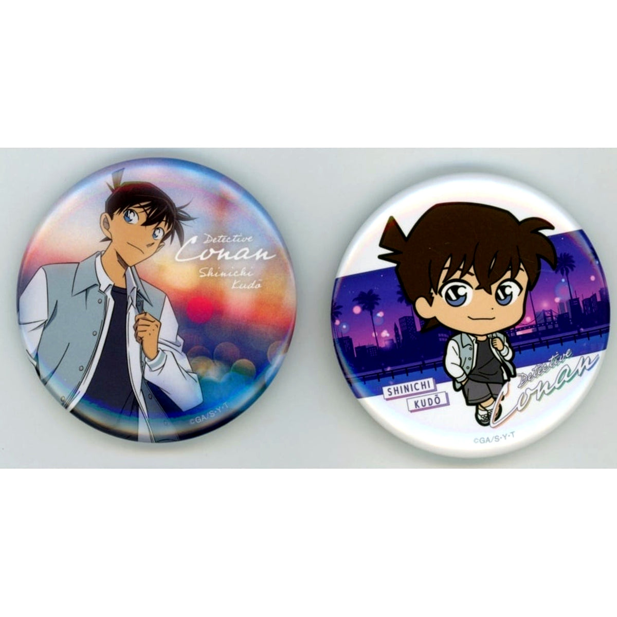 Shinichi Kudo I Prize Button Set Detective Conan Neo City Pop Sega Lucky Kuji [USED]