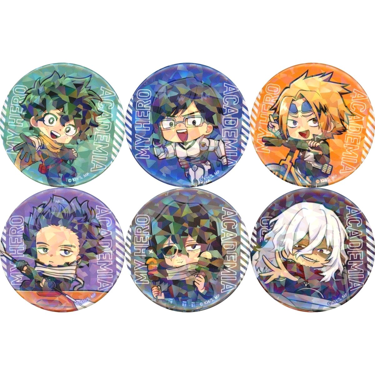 Set of 6 My Hero Academia Nesta Resort Kobe PLAY NESTA with My Hero Academia Mini Chara Ramune Button A [USED]