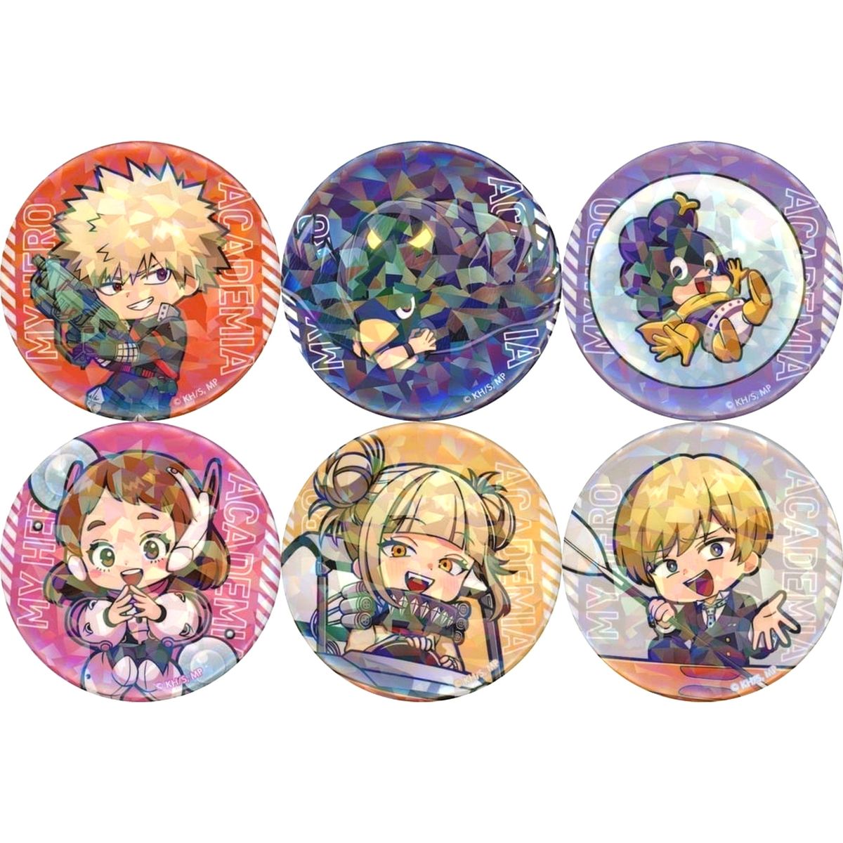 Set of 6 Nesta Resort Kobe PLAY NESTA with My Hero Academia Mini Chara Lame Button Badge B [USED]