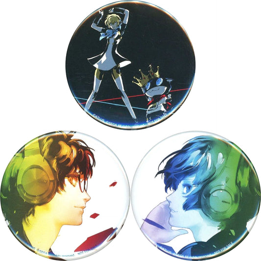 Group Button Set of 3 Bonus Item for Persona Dancing P3D and P5D Soundtrack ADVANCED CD COLLECTORS BOX First Press Ltd Ed with Blu-ray animate [USED]