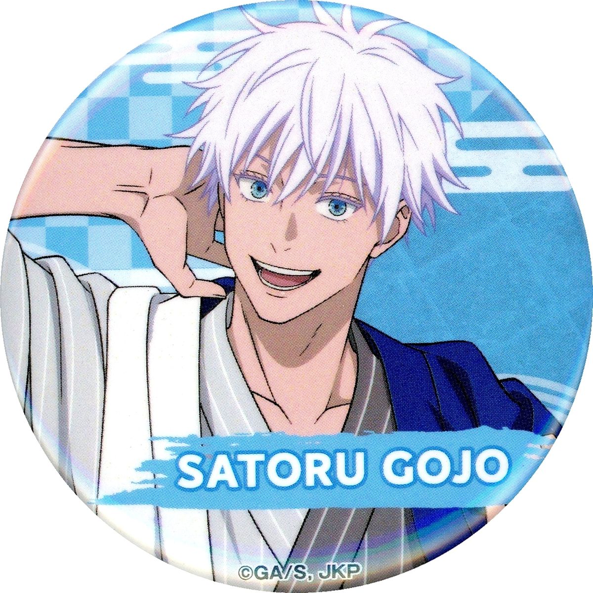 Satoru Gojo Jujutsu Kaisen Trading Button Full Body Ver. JUJUTSU KAISEN x Gokurakuyu / RAKU SPA Gokuraku Jujuyasumi 3 5th Anniversary [USED]