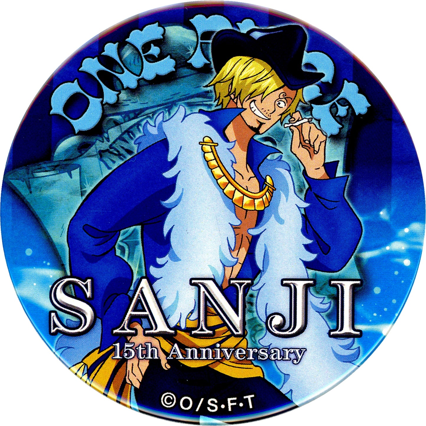 Sanji One Piece 15th Anniversary Button [USED]