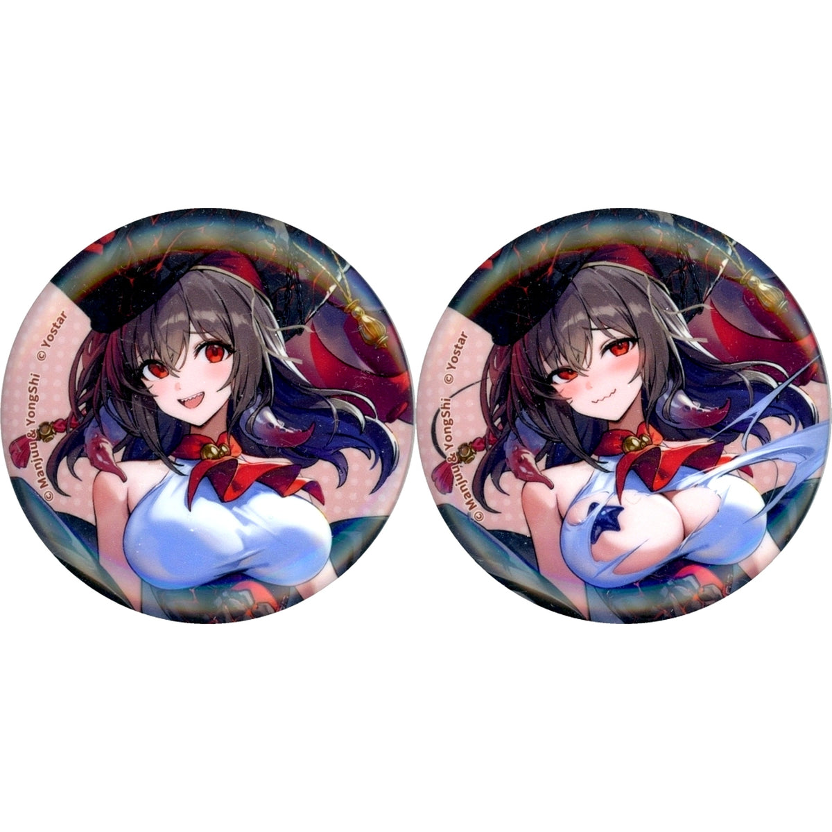 Set of 2 Royal Fortune Azur Lane Buttons April Fools Goods [USED]