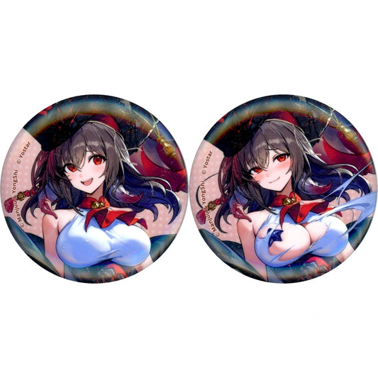 Set of 2 Royal Fortune Azur Lane Buttons April Fools Goods [USED]