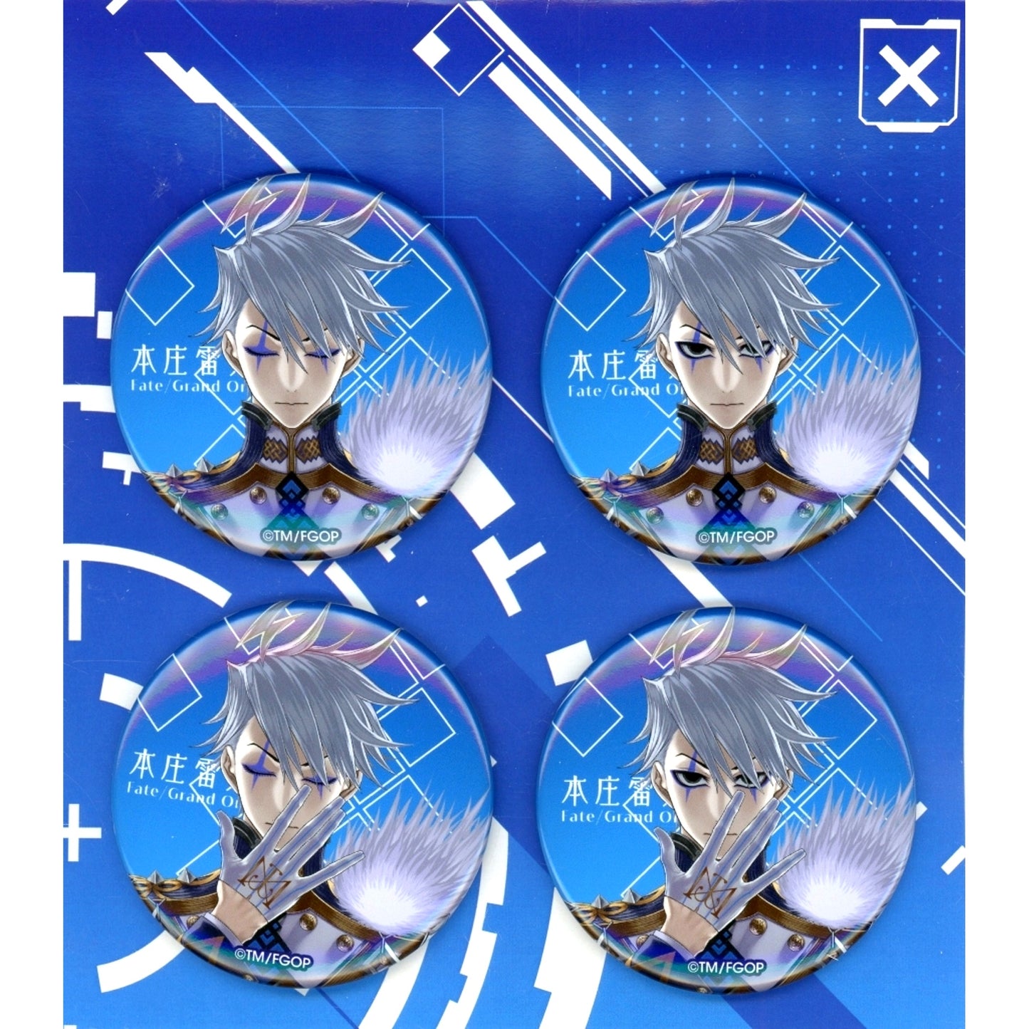 Ruler James Moriarty Blue Background Fate/Grand Order Raita Honjou Exhibition Edition 03 Noble Phantasm Animation Button Set [USED]