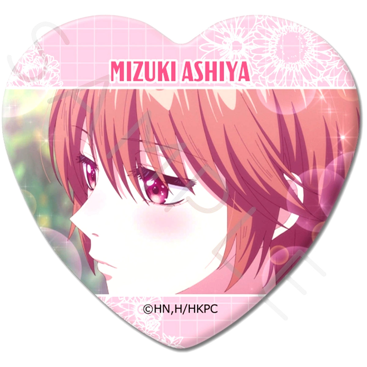 Mizuki Ashiya A. Hana-Kimi: For You in Full Blossom Heart-Shaped Button [USED]