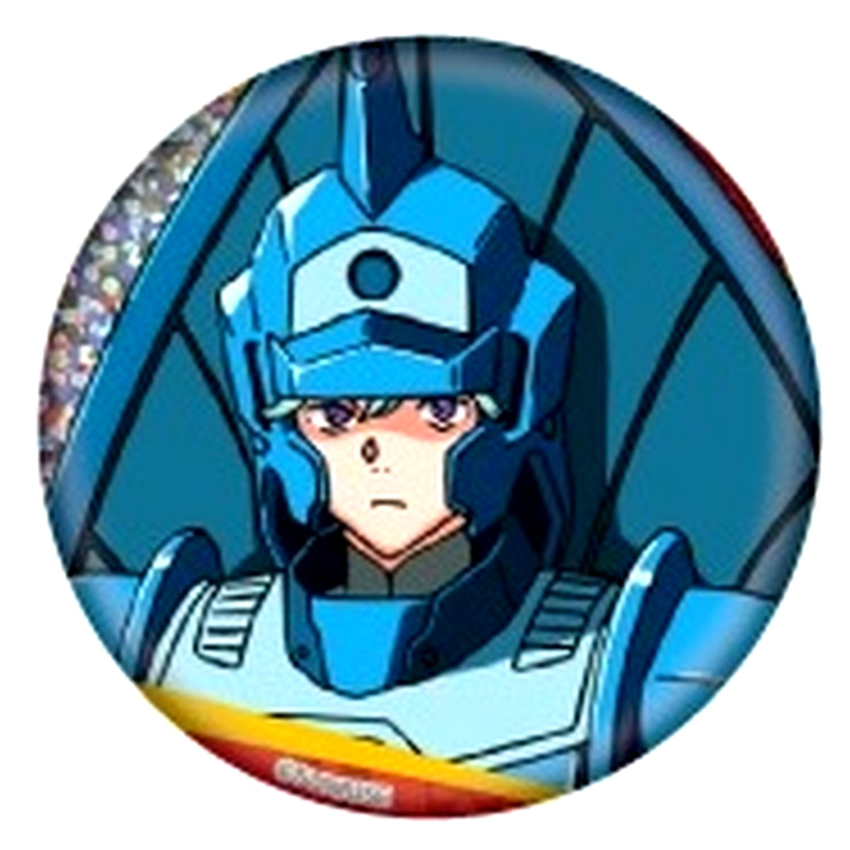 Musashi Hojo No.8 Yoroi-Shinden Samurai Troopers Ronin Warriors Trading Hologram Button [USED]
