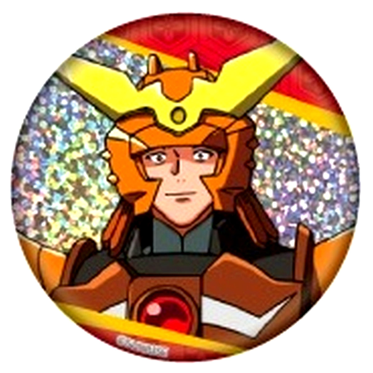 Yamato Hojo No.9 Yoroi-Shinden Samurai Troopers Ronin Warriors Trading Hologram Button [USED]