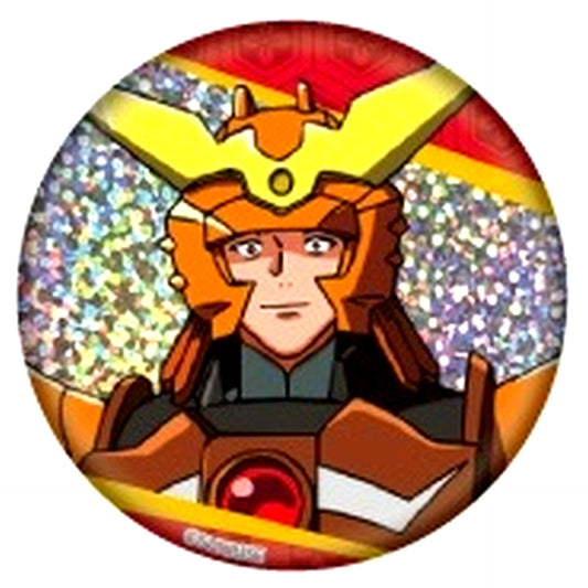Yamato Hojo No.9 Yoroi-Shinden Samurai Troopers Ronin Warriors Trading Hologram Button [USED]