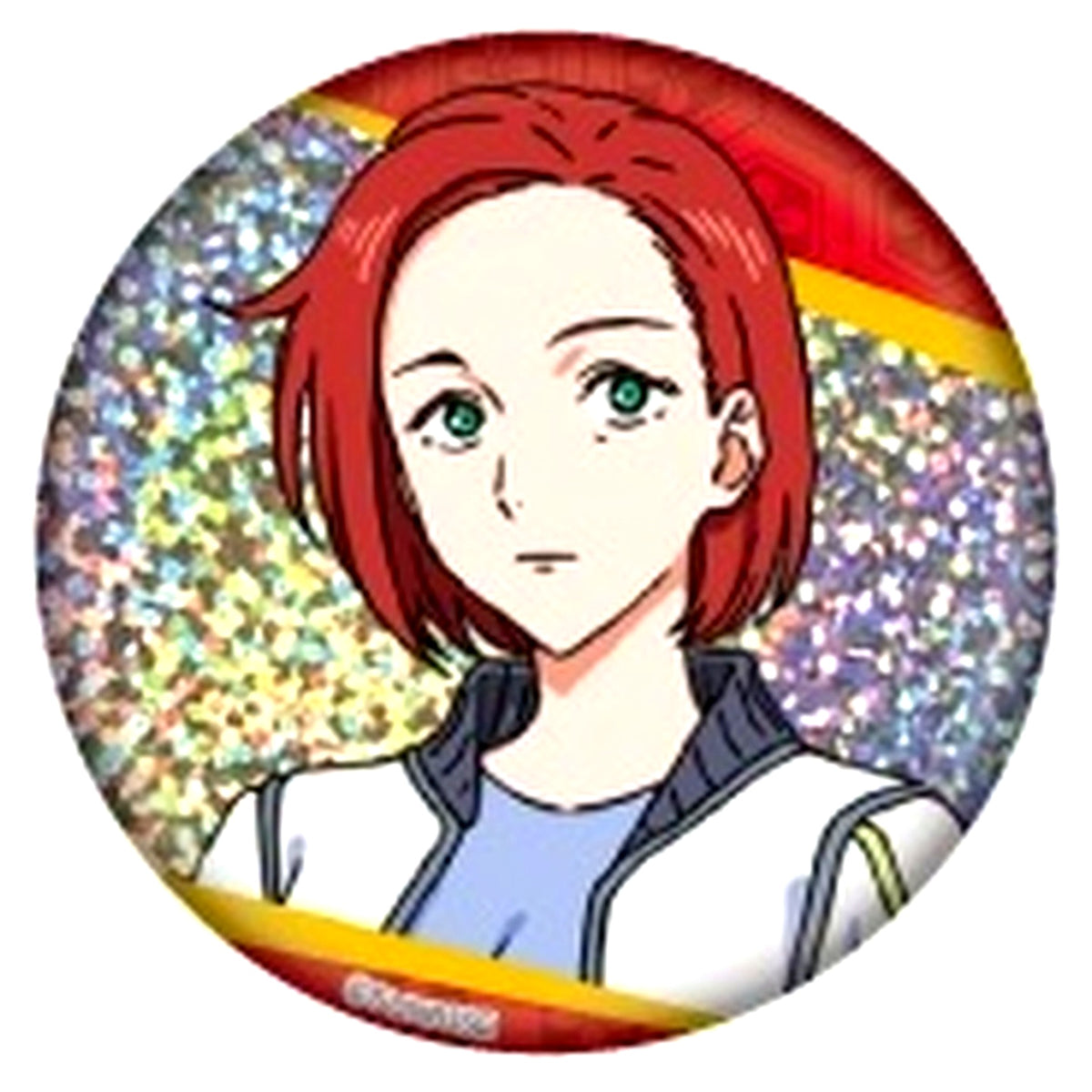 Nasuti Yagyu No.13 Yoroi-Shinden Samurai Troopers Ronin Warriors Trading Hologram Button [USED]