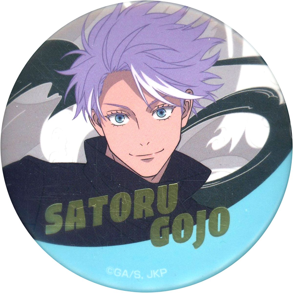 Satoru Gojo Jujutsu Kaisen Jujutsu Fes 2026 5th Anniversary Trading Foil Stamped Button [USED]