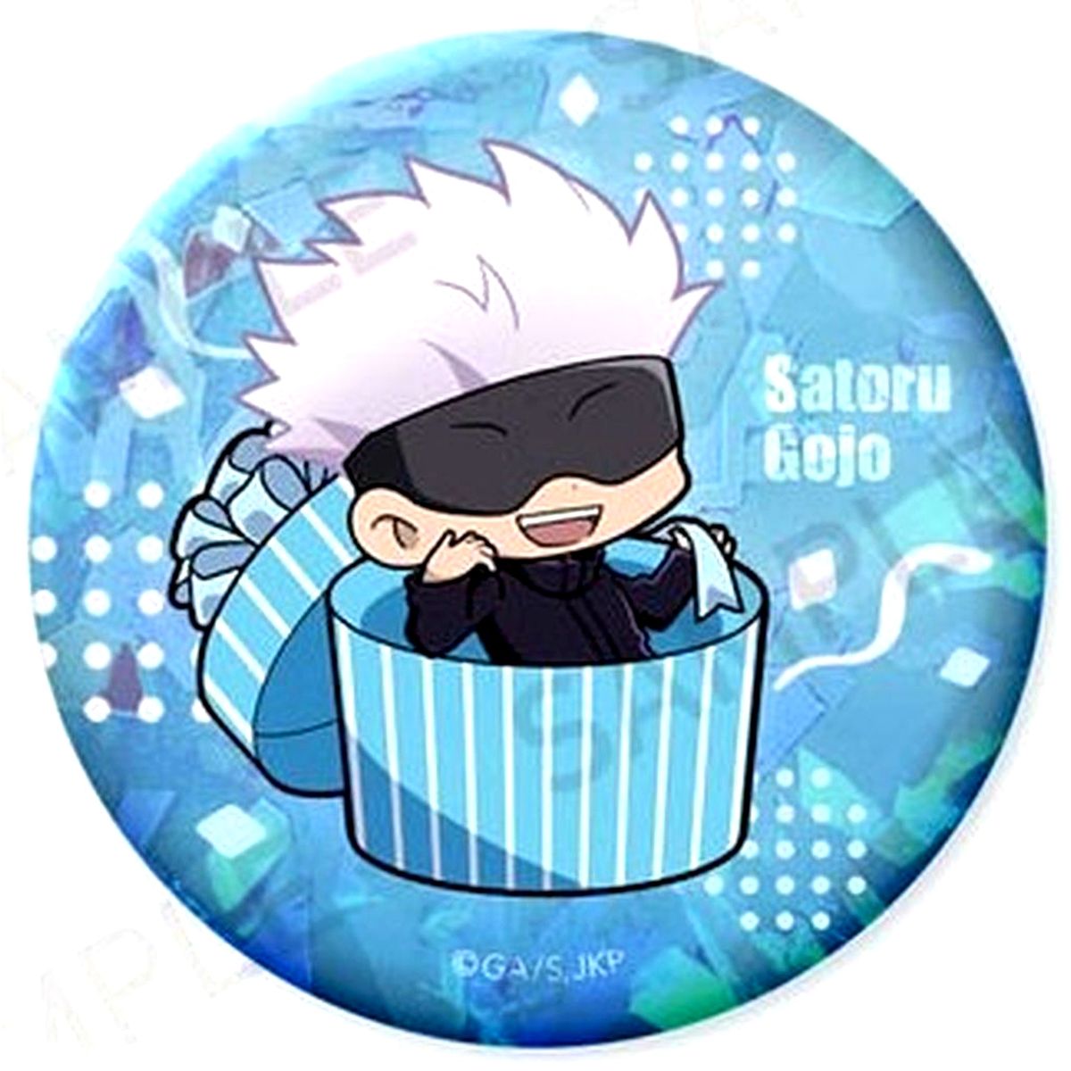 Satoru Gojo Jujutsu Kaisen 5th Anniversary Sparkle Button Collection Present Box Ver. [USED]
