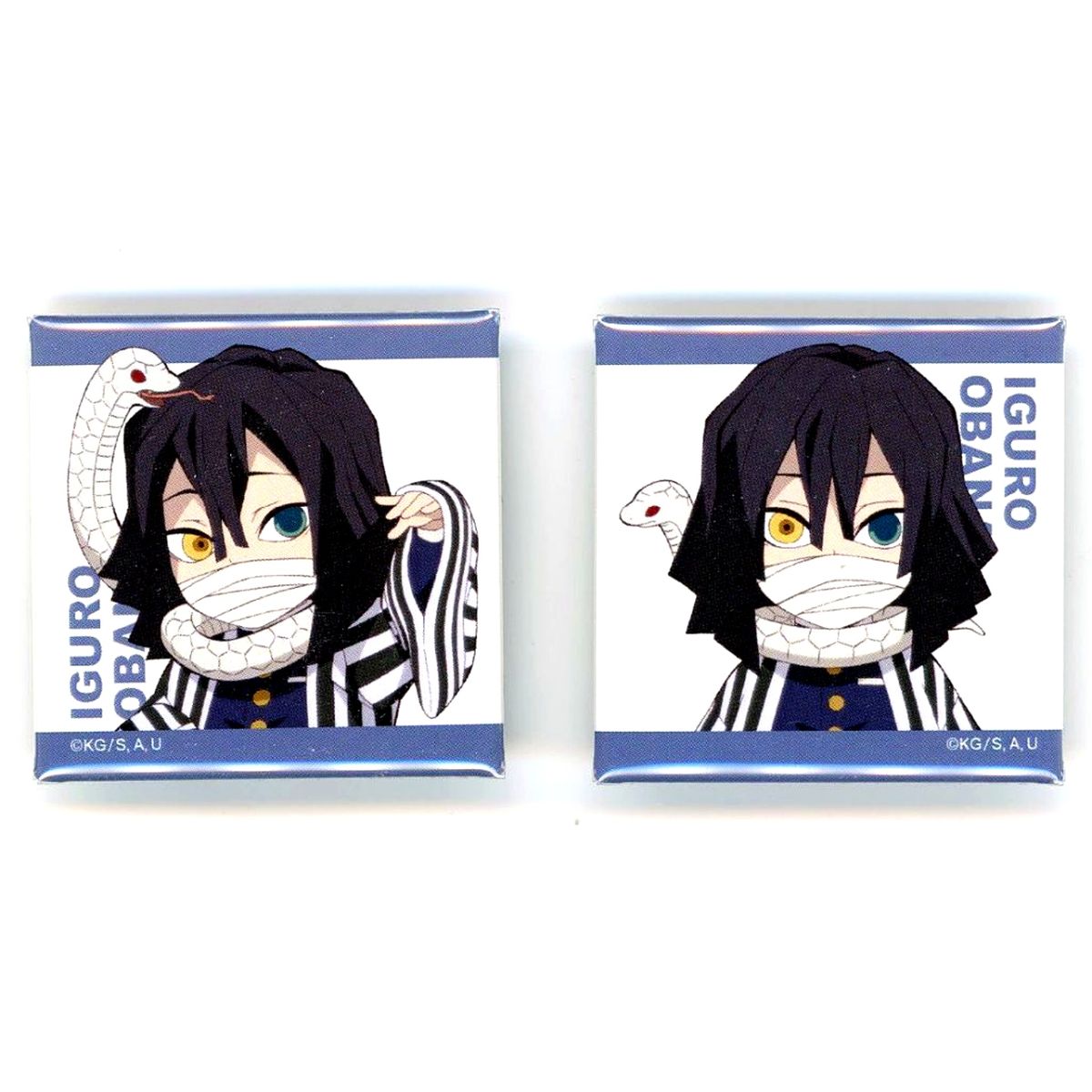 Sabito & Giyu Tomioka Hashira Training Arc Illustration Connecting Mini Chara Button Demon Slayer: Kimetsu no Yaiba x ufotable Cafe x Machi Asobi CAFE Connecting Big Gathering 2026 [USED]