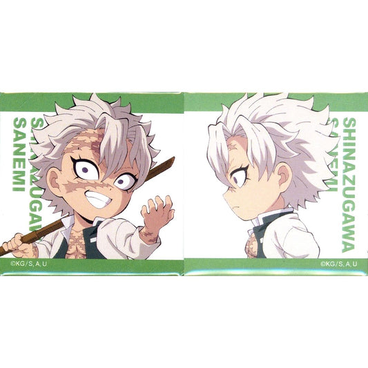 Sanemi Shinazugawa Wooden Sword Hashira Training Arc Illustration Connecting Mini Chara Button Demon Slayer: Kimetsu no Yaiba x ufotable Cafe x Machi Asobi CAFE Connecting Big Gathering 2026 [USED]