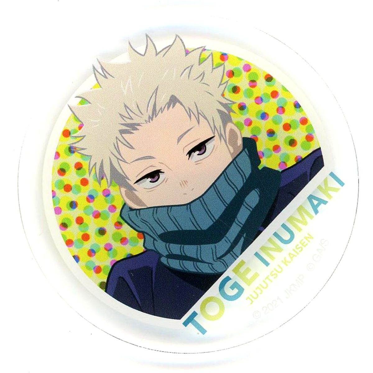 Toge Inumaki Anime Jujutsu Kaisen 5th Anniversary SPECIAL POPUP at baseyard tokyo 5th Anniversary Visual 2nd Wave Trading Acrylic Badge [USED]