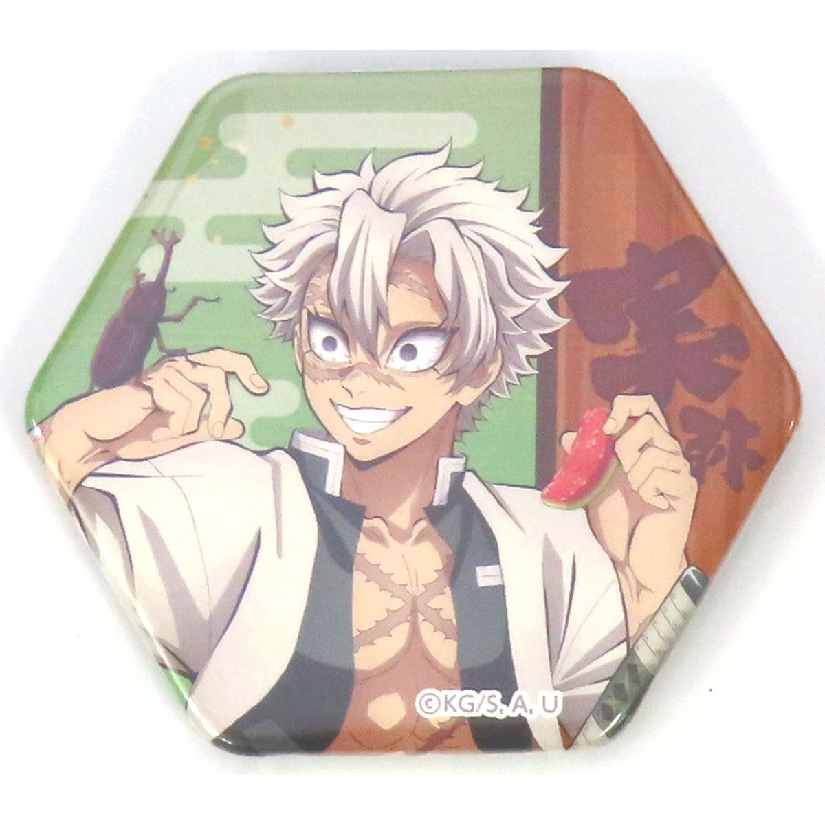 Sanemi Shinazugawa Demon Slayer: Kimetsu no Yaiba Guide of the Corridor of Remembrance Button Togiagero Kensan Shido C Prize [USED]