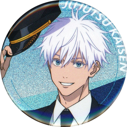 Satoru Gojo Jujutsu Kaisen 5th Anniversary x Haneda Airport Garden Trading Button Top Logo [USED]