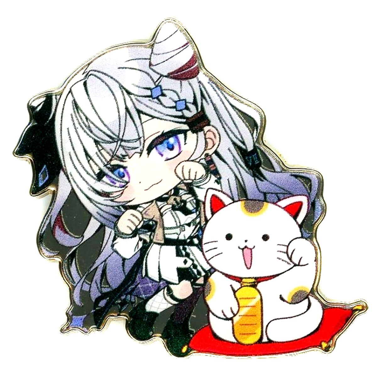 Vestia Zeta Virtual YouTuber Holo Live hololive production official shop in Osaka Umeda Pin Badge Japanese Style Chibi [USED]