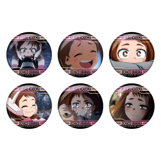 Set of 6 Ochaco Uraraka My Hero Academia Button Collection FINAL SEASON [USED]