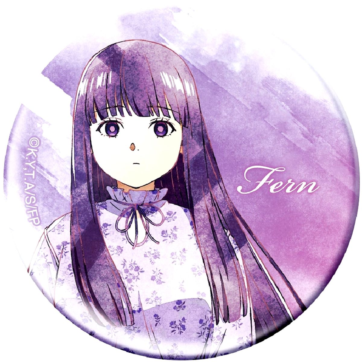 Fern Front Frieren: Beyond Journey's End Chara Badge Collection Art-Pic Button [USED]