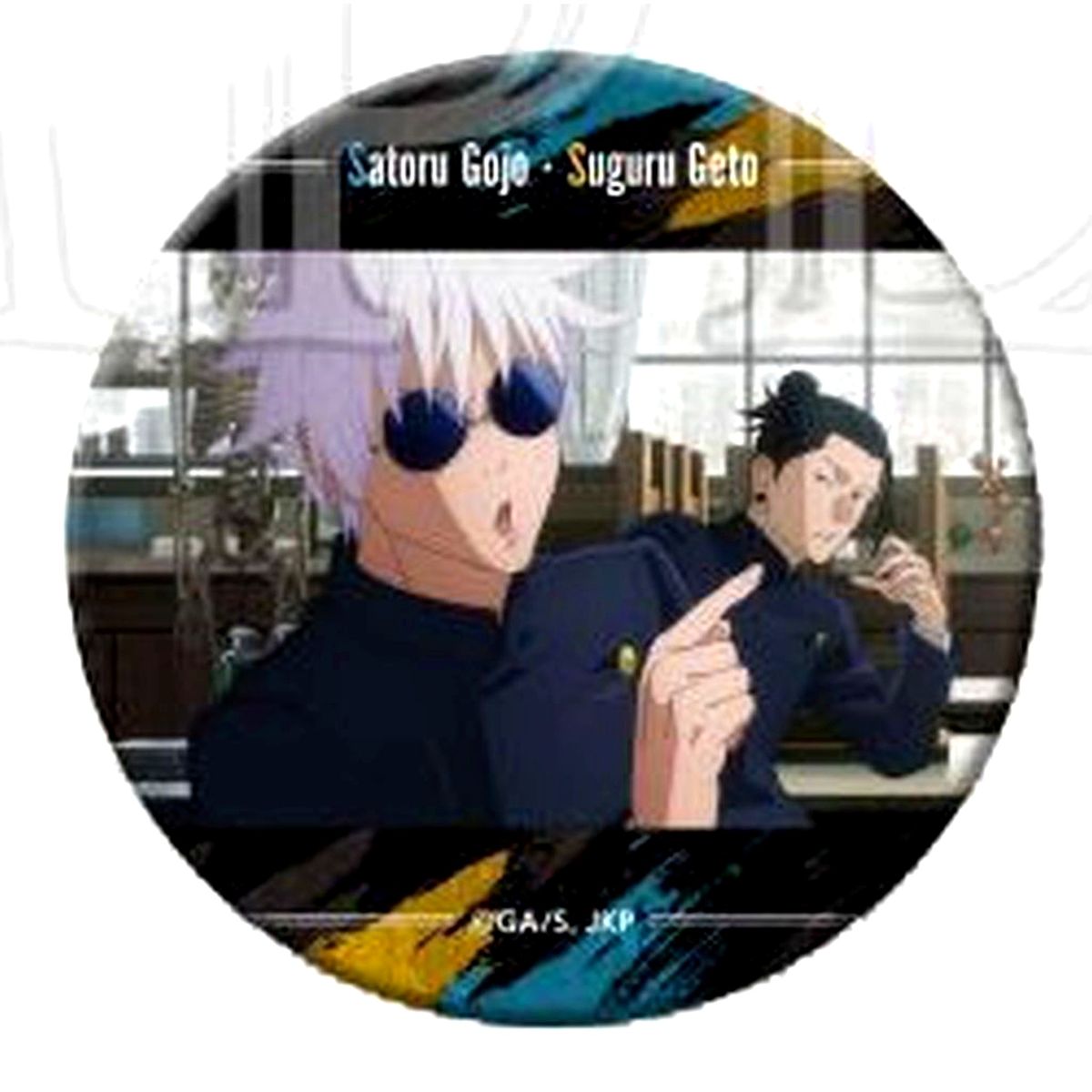 Satoru Gojo & Suguru Geto Pointing Jujutsu Kaisen: Hidden Inventory/Premature Death Memorable Scene Button Collection Strongest Duo Ver. [USED]