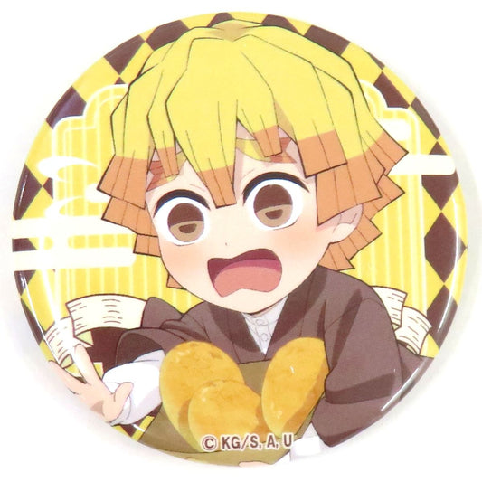 Zenitsu Agatsuma Demon Slayer: Kimetsu no Yaiba x HEART BREAD ANTIQUE: Fuwari Hitokokyu Pan Roman Trading Button [USED]