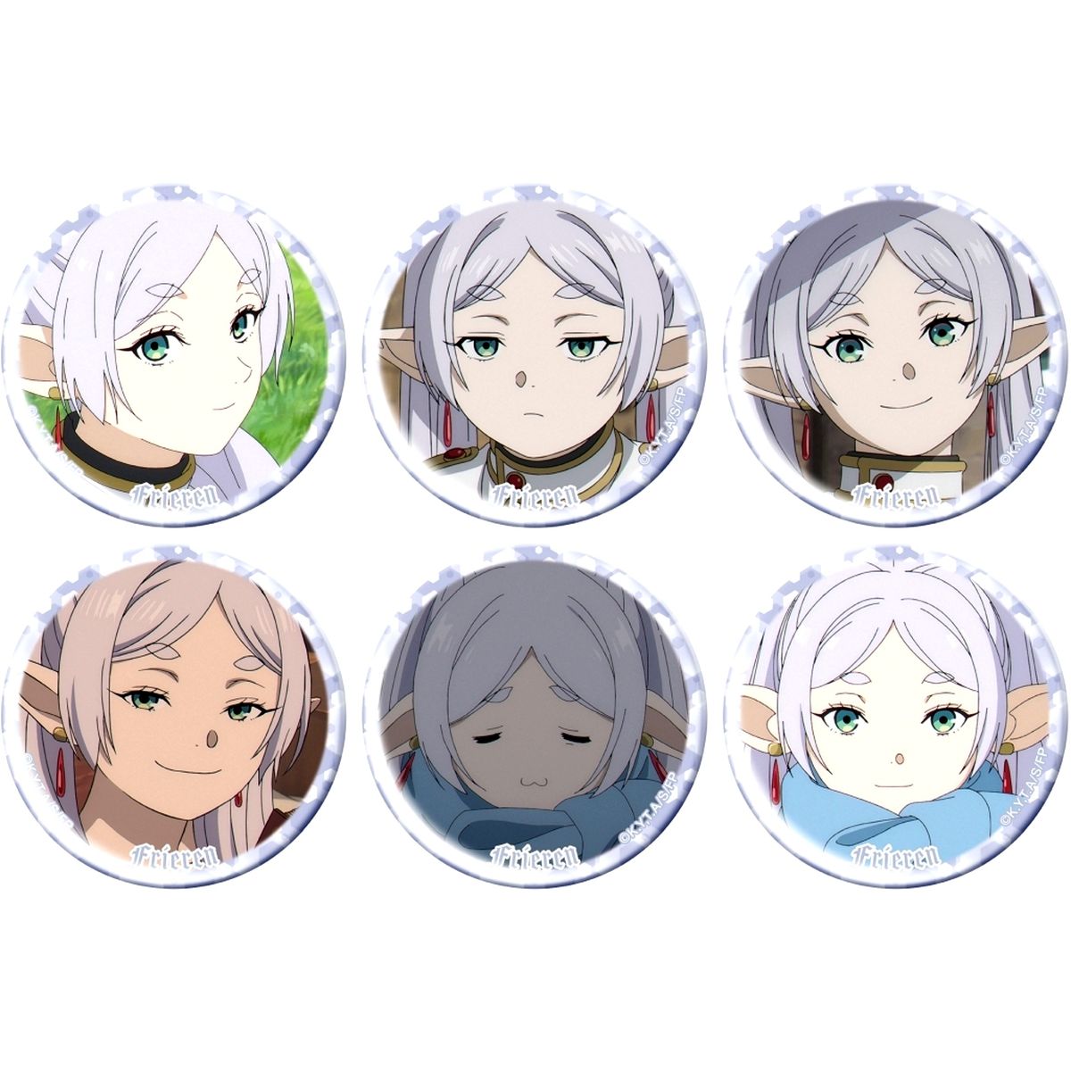 Set of 6 Frieren: Beyond Journey's End Lots of Frieren Chara Badge Collection Button [USED]