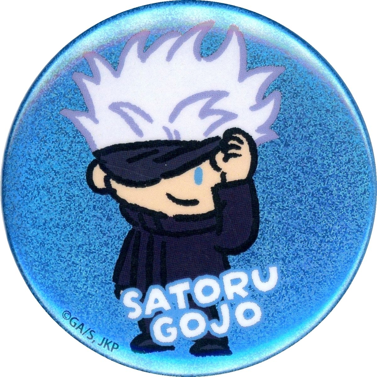 Satoru Gojo Jujutsu Kaisen JUJUTSU KAISEN WORLD Hologram Button Collection Mini Character [USED]