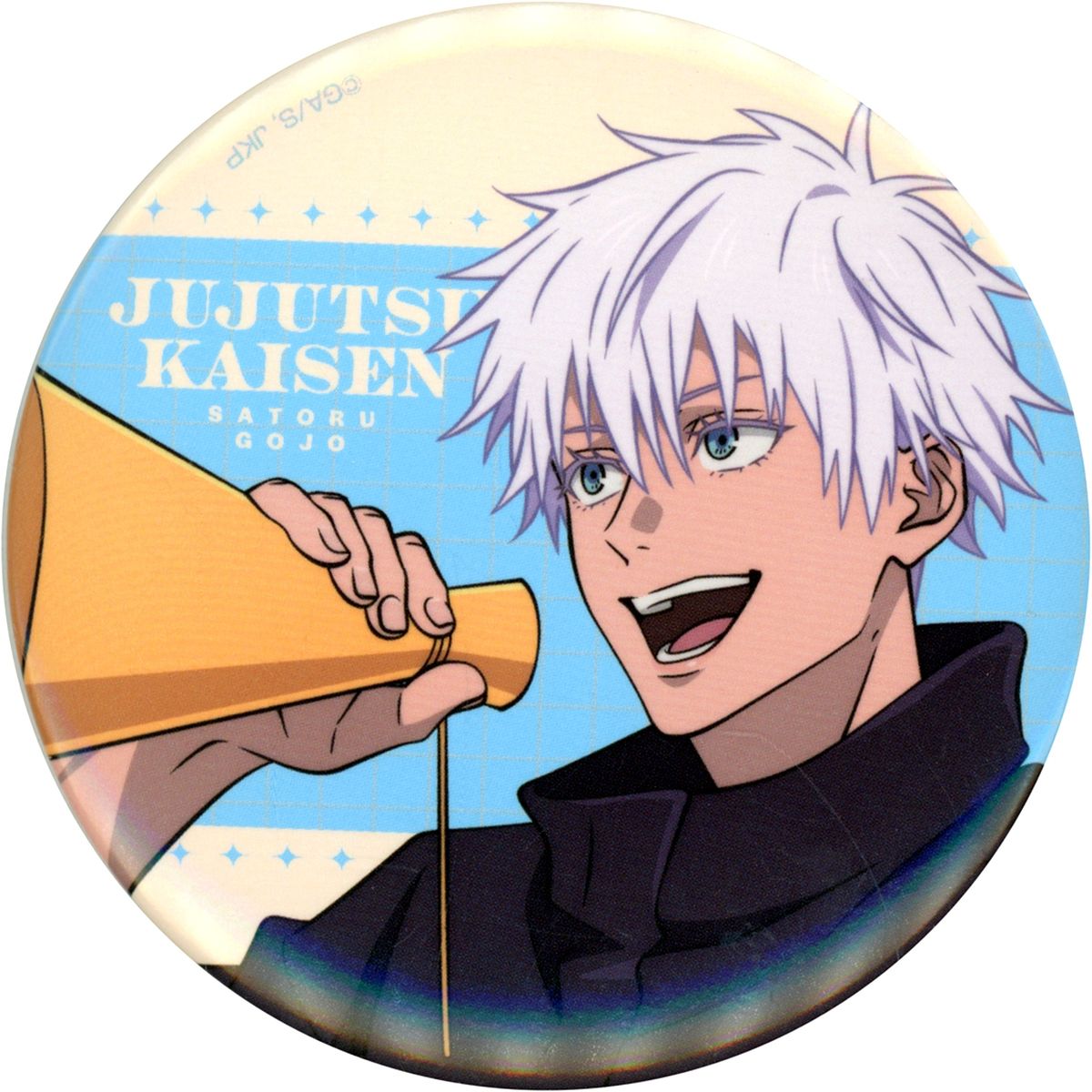 Satoru Gojo No Frame Original Illustration Button Jujutsu Kaisen Sega Lucky Kuji 5th Anniversary SPECIAL DAY! J Prize [USED]