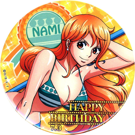 Nami One Piece Birthday Vol.2 2018 Straw Store Limited Button [USED]