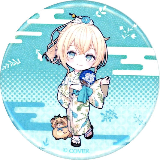 Kazama Iroha Mini Chara Ver. Virtual YouTuber Holo Live Gokurakuyu and RAKU SPA Collaboration Vol. 9 Furo Life Healing Hot Spring Tour: Futameguri Trading Button [USED]